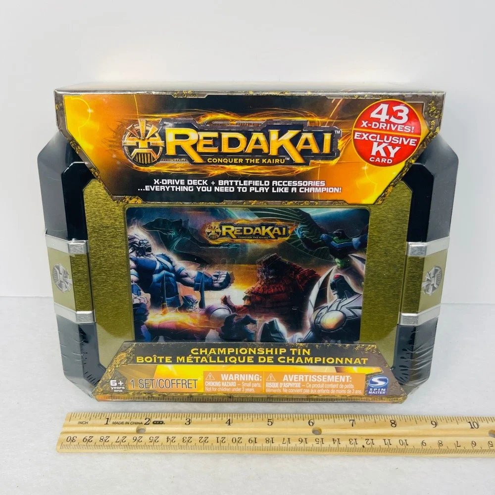 Redakai Conquer the Kairu Championship Tin Spin Master 2011 Sealed 43 X-Drives